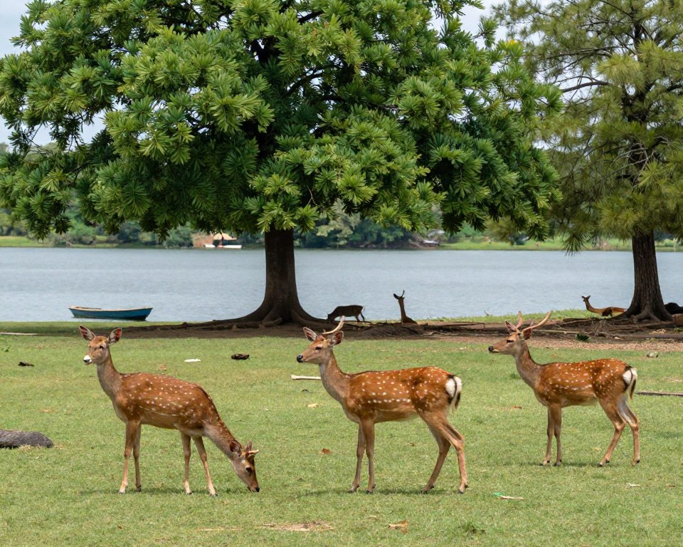Banpukuria deer park island near Mukutmanipur