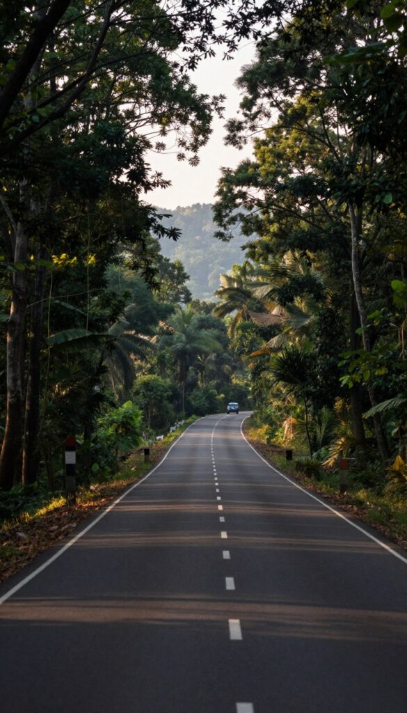 Mukutmanipur hill and forest road