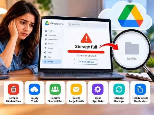 How to Fix Google Drive Storage Full but Empty