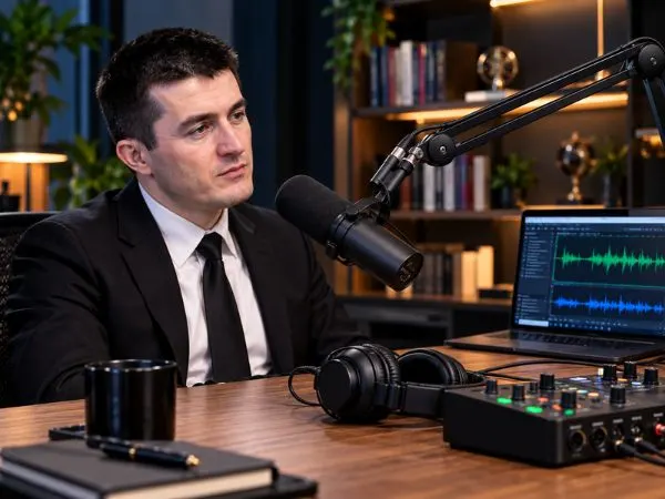 Lex Fridman Podcast Mic and Audio Setup
